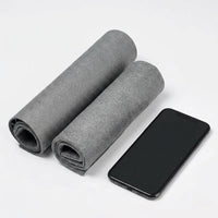 Super Microfibre Cleaning Cloths, Gray 30x30cm Thick Microfiber, Car Cleaning Products for Glass and Panes