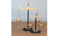 Decorative Weighing Balance Iron Craftsmanship Golden Finish for Mantel