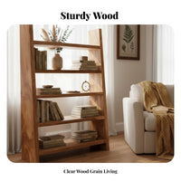 Natural Design Live Rim Bookshelf Multi-Functional Freestanding Furniture Multifunctional Storage Rack Sturdy Construction for Plant Lovers, Homeowners, Office Workers, Living Room, Balcony, Bedroom, Study