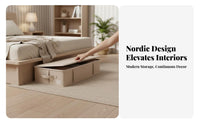 Flat Underbed Chest Sturdy Handles closureed Underbed Chest double closures