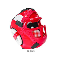 Head Guard with Face Cage Padded Fighting Arts Headgear Adjustable Boxing Headgear Equipped with a Face Guard for Fighters, Taekwondo