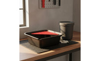 Oil Drain Pan Leak-Resistant Oil Collection Pan Large Capacity Vehicle Fluid Drain Basin for Mechanics