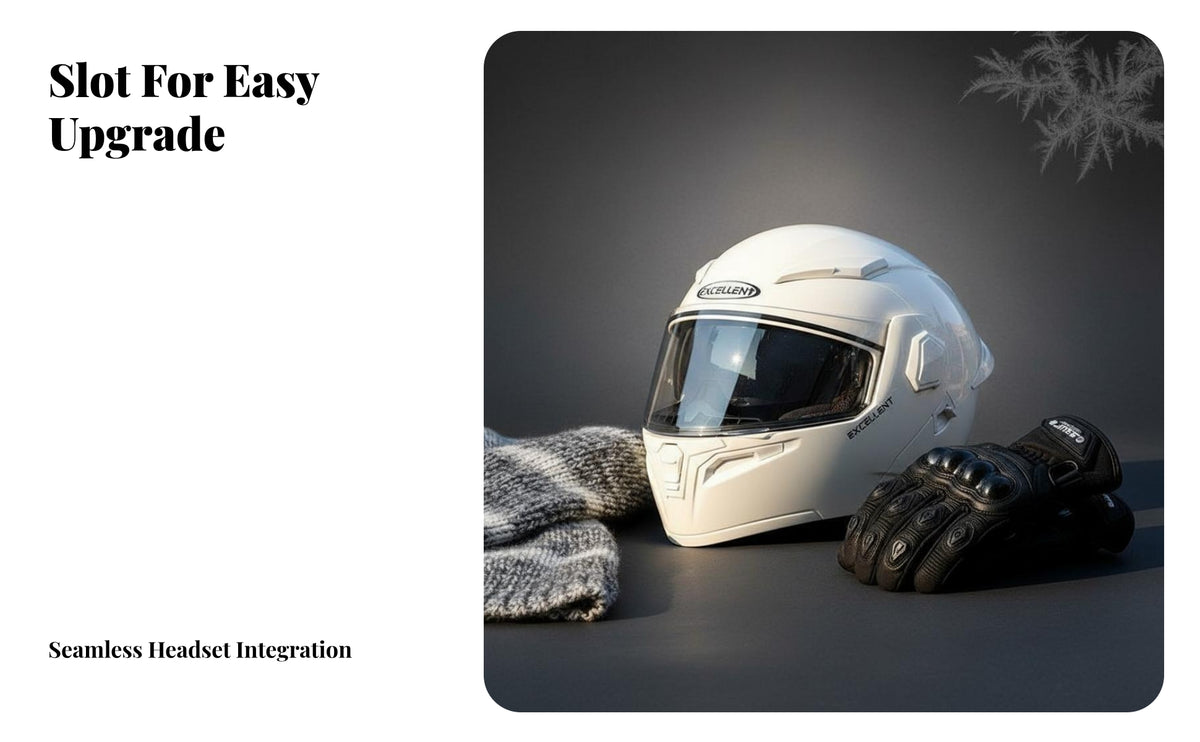 Flip-up Full Face Helmet 3C Certified Flip up Full Face Helmet Warm Winter Lining Guarding Headwear for Men, Motorist S, Daily Commute, Street Riding