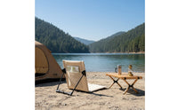 Floor Chair with Adjustable Positions Compact Reclining Floor Chair Lightweight Seat Cushion for Campers, Camping, Office Napping