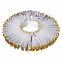 Ruff Retro Style Elizabethan Neck Ruff Multi-Layered Fake Neck for Cosplayers, Actors, Stage Performances