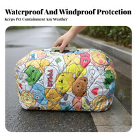 Windproof Insulated Pet transport Cover Waterproof Insulated Kennel Cover Thickened Padding Dog kennel Wrap Weather Resistant for feline Owners, on the moveers, Campers, on the move, outsidedoor, veterinarian Visits, Camping