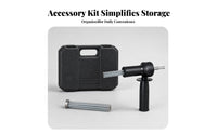 Carrying Case Needle Scaler Kit Ribbed Grip Electric Hammer Needle Scaler Multi-Surface Use Concrete Cleaning Attachment