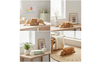 Wooden Dolphin Guiro Rhythmic Dolphin Shaped Guiro Handcrafted Wooden Percussion Fish for Young Children