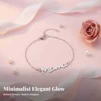 Mama Letter Bracelet Stainless Steel Mama Word Bracelet Light Luxury for Mothers