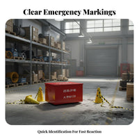 Retardant Fire Fighting Sandbox Large Capacity Metal Fire Sand Box Heavy Duty Emergency Sand Bin Deformation Resistant for Gas Station Attendants, Industrial Workers, Ships, Warehouses, Factories, Laboratories