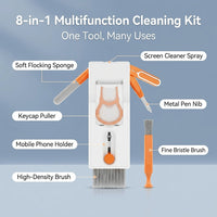 11-in-1 Multifunctional Bluetooth Earbuds Cleaning Pen Kit, Portable Computer Keyboard Cleaner Tool Set for Laptop Phone Camera Electronics