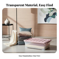 Wheeled Flat Storage container Lidded and particleresistant Underbed Box slim design