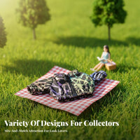 Sun Protection Doll Zipper-Front Realistic Miniature Clothing for Hobbyists
