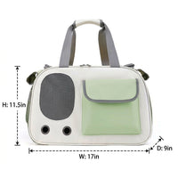 Pet Carrier and Cat Carrier Shoulder Bag, Crossbody Bag Made of Oxford Material, Foldable Outdoor Pet Travel Bag for Dogs up to 13kg Capacity