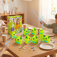 Fishing Game with Rod Plastic Tabletop Fishing Game Screen-Screen-freeLike for Children, Playroom, Classroom