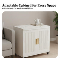 Sofa Side Tea Cart Light Luxury design Mobile Storage With casters Sturdy Construction for Homeowners, Entertainers, Living Room