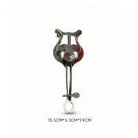 Compact Marching Trumpet Lyre Metal Trumpet Marching Lyre Portable Music Clip with Clamp Long-Lasting for Rehearsals