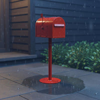 Vintage Metal Mailbox Rainproof Lockable Mailbox Box Easy Assembly Decorative Post Box
