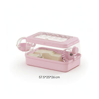 Hamster Cage with Wheel Easy to Clean Hamster Cage with Tubes Small Animal Enclosure Ventilated Complete for Living Room