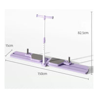 Space-Saving Ski-Exercise Machine with Handlebar Non-Slip Ski Exercise Equipment with Knee Pads Joint-Friendly Fitness Equipment Aerobic for Home Gym
