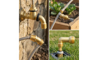 4 Pieces 90-Degree Hose Elbow Connector Threaded Garden Hose Elbow Connector Hardware Heavy-Duty Corrosion-Resistant