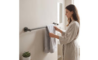Modern Wall-Mounted Towel Bar Rustproof Towel Bar Rustrust-Resistant Hardware Easy to Install for Bathroom
