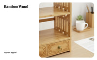 Multi-Tier organizer with Drawer Space-Saving Desktop Organizer Multifunctional
