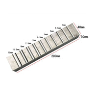 Jewelry Forming Mold Block Hardened Steel Metal Forming Block with Grooves Tool Machined Heavy-Duty for Jewelers, Metalworking