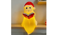 Spirit Lamp with Santa Hat Festive Spirit Lamp Cute Tabletop Ornament for Holiday Decor, Bedside Table