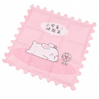 Pet Cooling Mat Rapid Cooling Dissipation Summer Gel Seat Pad Foldable and Portable Cartoon Summer Cushion for Students