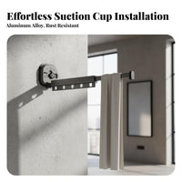 Drill-without Installation Wall Mounted Drying Rack Space Saving Wall Mounted Clothes Drying Rack Indoor & Outdoor Use Accordion Clothes Dryer Rust-Resistant for Apartment Dwellers, Homeowners, Balcony, Dorm Room, Bedroom, Bathroom