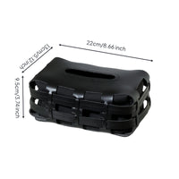 Leather Tissue Holder Versatile Placement Woven Leather Tissue Box Easy to Clean