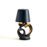 Desktop Tapered Shade Decor Object Heart-Shaped Table Lamp Bedside Light