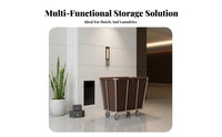 Wet Dry Separation Cart Stainless Steel for Guest Room Service