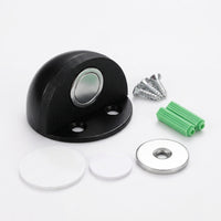 Floor Mounted Door Stopper for Home, Stainless Steel No Drill Catch for Glass Heavy Duty Holder , Brushed Gold Finish
