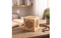 Wooden Incense Box Natural Finish Ash Catcher Decorative for Meditation