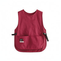 Pullover Apron Oil-Resistant Apron Vest Sleeveless Workwear for Cleaners, Kitchen