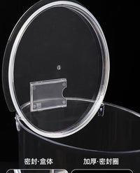 Plastic Sealed Jar for Candy and Dry Goods with Transparent Round Design