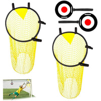 4 Pieces Soccer Target with Adjustable Straps Lightweight Soccer Target Net Easy to Install Training Accessory for Team Practice