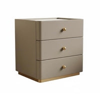 Modern Design 3-Drawer Chest Large Capacity Storage Bedside Table Spacious Tabletop Nightstand Sturdy Construction for Homeowners, Renters, Adults, Hotel Room, Entryway, Hallway