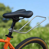 High Stability Stainless Steel Tail Rack Long-Lasting Rear Bike Rack Easy Installation Cycle Luggage Carrier 8 Kg Load Capacity for Bikepackers