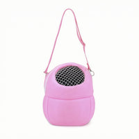 Soft-Sided Pet Backpack with Shoulder Strap Breathable Pet Carrier with Mesh Door Padded Small Animal Carrier Long-Lasting for Travel