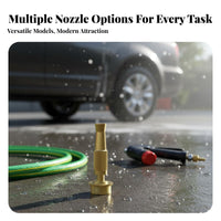 Long-Lasting Car Wash Spray Head Multi-Purpose High Pressure Hose Nozzle Rust Resistant Quick Connect Water Nozzle Leak-without Leaks for Gardeners, Window Washing, Patio Cleaning