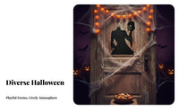 Trick or Treat Door Hanger textile Texture Halloween Character Plaque Spooky Design