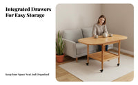 Extendable-Downpanel Dining Table Multi-Functional Extendable Extendable-Downpanel Table Foldable Space-Saving Design
