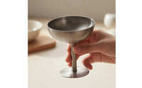 Dessert Cup Stainless Steel Dessert Dish with Stem Stemmed Ice Cream Bowl for Hosts, Caterers