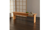 Multi-Functional Solid Wood Dining Bench Mortise and Tenon Joinery Japanese Design Entryway Bench Household Furniture for Hallway