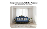 Button-Tufted Leather Sofa sturdy Wood Construction Lounge Couch traditional European design Indoor Furniture for Adults, partners, Living Room, KTV, Bedroom