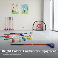Kids Golf Practice Golf Club Indoor & Outdoor Use Kids Golf Set Sturdy Construction Athletic Gear for Beginners, Students, Backyard, Putting Green, Park