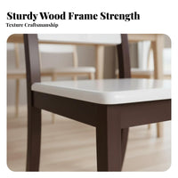 Modern Minimalist Design Upholstered Wooden Chair Sturdy Wood Legs Tufted Backrest Chair High-Density Foam Cushion Dining Furniture Ergonomic Design for Restaurant Owners, Hotel Managers, Interior Designers, Kitchen, Cafe, Living Room, Reading Nook